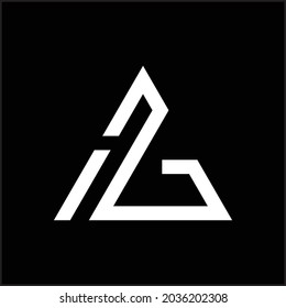 creative simple logo design letter HG