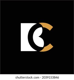 creative simple logo design letter BC