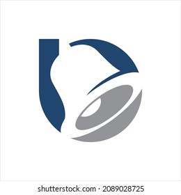 letra de diseño de logotipo simple creativo B