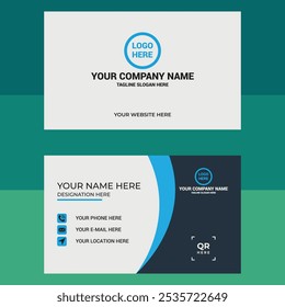 Creative Simple Minimalistic Smart Colorful Corporate Business Card Design 