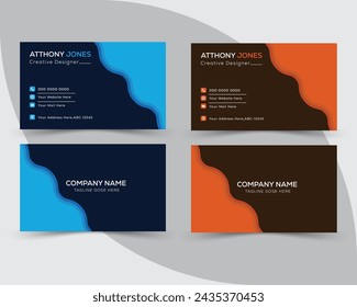 	
Creative and simple modern Business Card Design Template.	
