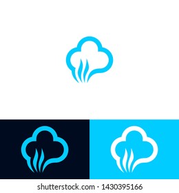 creative, simple and modern cloud logo design inspiration 2019 template for the company
