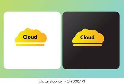 creative  simple and modern cloud logo design inspiration template for the company