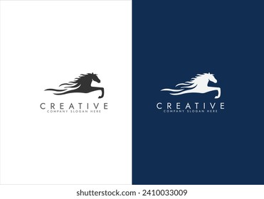 Creative Simple Modern Horse Logo Collection Vector