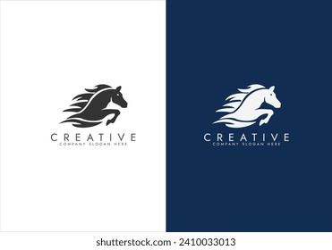 Creative Simple Modern Horse Logo Collection Vector