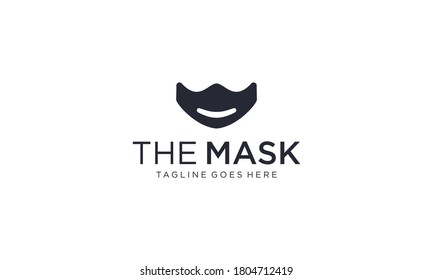 Creative, Simple And Modern Mask For Healthcare And Medical Logo Design Vector Editable. Protection Campaign Or Measure From Coronavirus Or COVID 19 Protection Logo.