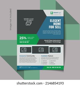 Creative simple and modern Real estate flyer to grow up your Real estate business
