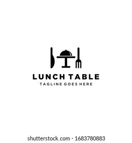 Plantilla de diseño del logotipo del logotipo del símbolo del restaurante moderno y sencillo