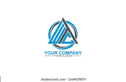 creative simple modern strong initial WTC Logo template vector icon for any business, accounting, consulting, fitness, real estate, construction.