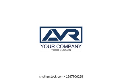 creative simple modern strong initial AVR Logo template vector icon for any business, 
accounting, consulting, fitness, real estate. constructions