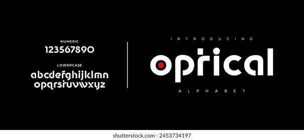 Creative simple modern urban alphabet font. Digital abstract futuristic, logo, music, sport, minimal technology typography. Simple numeric vector illustration