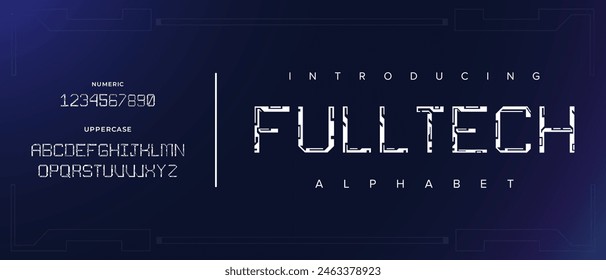 Creative simple modern urban alphabet font. Digital abstract futuristic, logo, music, sport, minimal technology typography. Simple numeric vector illustration