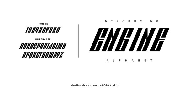 Creative simple modern urban alphabet font. Digital abstract futuristic, logo, music, sport, minimal technology typography. Simple numeric vector illustration