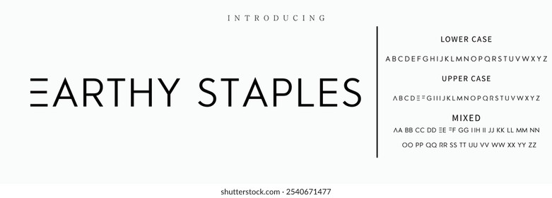 Creative simple modern urban alphabet font. Digital abstract futuristic, logo, music, sport, minimal technology typography. Simple numeric vector illustration.