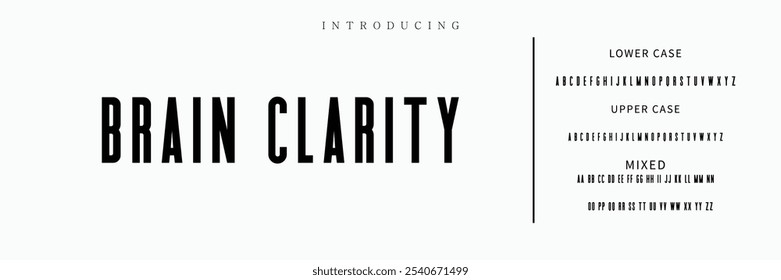 Creative simple modern urban alphabet font. Digital abstract futuristic, logo, music, sport, minimal technology typography. Simple numeric vector illustration.