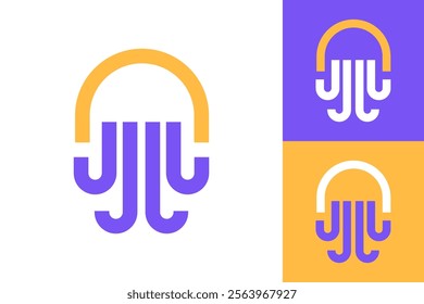 Creative Simple Octopus Shape Logo