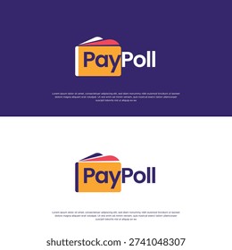 Creative simple pay wallet logo template. Modern payment logo design vector