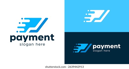 Creative simple payment logo template. Abstract initial letter P combination with vector illustration wallet logo design.