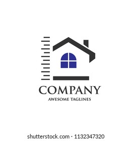 creative  and simple Real estate and construction logo vector concept