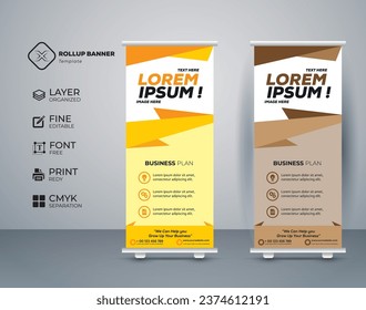Creative Simple Roll up Banner template 