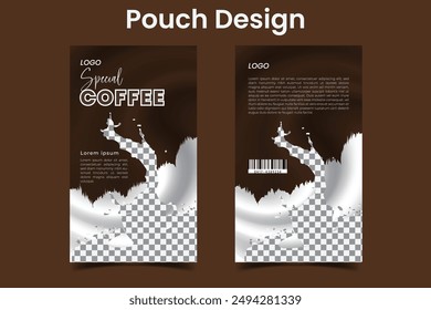 creative simple special coffee pouch design