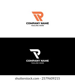 Creative, simple, stylized letter R logo design