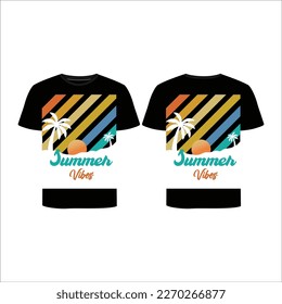 Creative and simple summer t shirt design template 