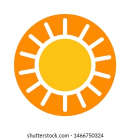 Creative simple sun symbol premium icon