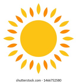 Creative simple sun symbol premium icon