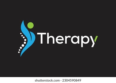 Creative simple Therapy Logo design concept suitable for a company card, print, digital, id card, identity card, and other purposes  