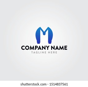 Creative simple and unique letter M W logo vector. Cool and modern letter concept Illustration