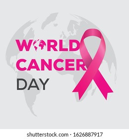 Creative and simple World Cancer Day Design