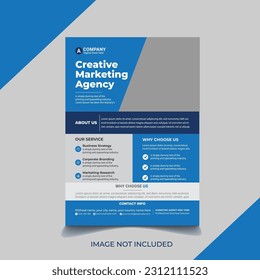 Creative Single Page A4 Flyer Design Template for Marketing and Promotional Branding