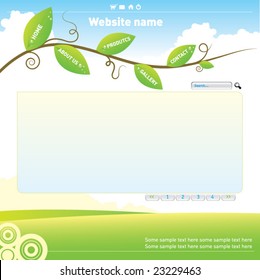 Creative site bar. vector