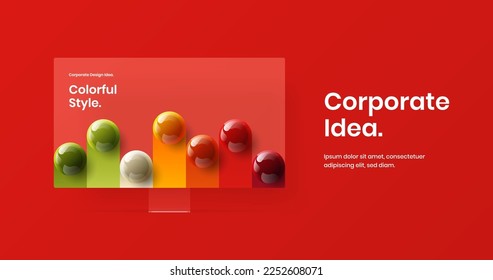 Creative site design vector concept. Premium desktop mockup web project illustration.