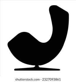 CREATIVE SITTING CHAIR VECTOR LOGO DESIGN
