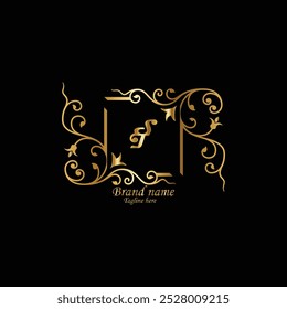 CREATIVE SJ INITIAL LATTER LOGO DESIGN WITH GOLDEN CLOR, CREATIVE SJ MONOGRAM LOGO WITH BUSINESS VECTOR AND NEW DESIGN