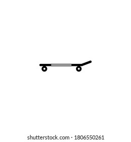 Creative skateboard icon on white backround