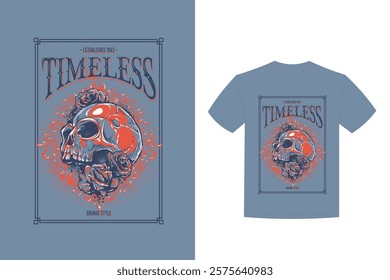 creative skull design for t-shirt design