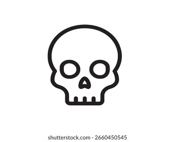 Creative Skull Icon Featuring Modern Minimalist Vector Style
