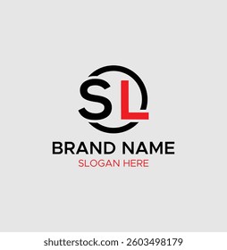 Creative SL Letter Logo – Premium Typography Branding

