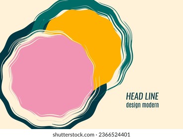 Formas solapadas creativas y elegantes. Oferta de venta. Arte de moda para portada, afiche, internet, página, social, medios de comunicación, anuncio, postal de bienvenida Ilustración vectorial
