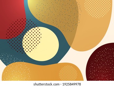 Creative sleek overlapping shapes. Summer sale offer. Fashionable art for cover, poster, internet, page, social, media, announcement, greeting postcard Vector illustration