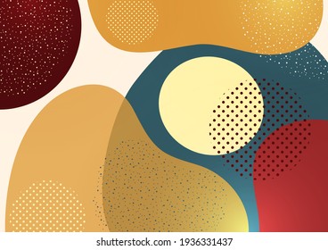 Formas solapadas creativas y elegantes. Oferta de venta de verano. Arte de moda para portada, afiche, internet, página, social, medios de comunicación, anuncio, postal de bienvenida Ilustración vectorial