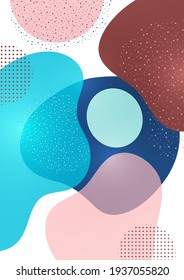 Formas solapadas creativas y elegantes. Oferta de venta de verano. Arte de moda para portada, afiche, internet, página, social, medios de comunicación, anuncio, postal de bienvenida Ilustración vectorial