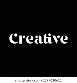 Creative. Slogan for T-shirt typography overlap alphabet text graphic. vector illustration