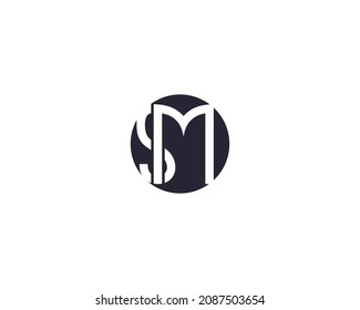 Diseño de vectores de plantillas de logotipos de letras de Creative SM