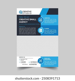 Diseño de volante de agencia Pequeña creativa
