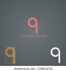 Creative Small Q Letter Logo Design With Shapes.