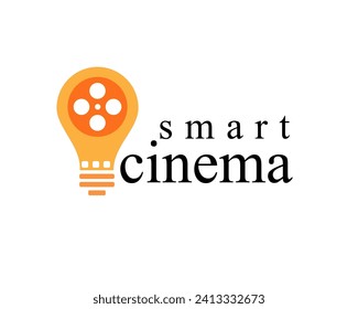 creative smart cinema logo design template